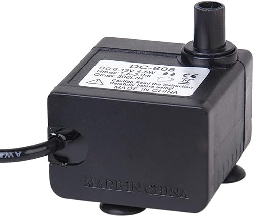 Miniatura 4 de Bomba de agua USB Bomba de agua sumergible DC 6-12V 5W 500LH Bomba de agua dulce para pecera, acuario, estanque, fuentes, bomba de agua pequeña