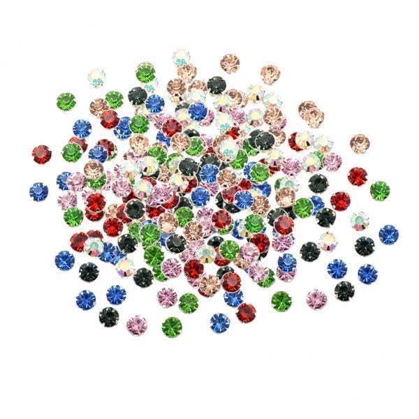SNAPPSY 3x50pcs Square Grade A Rhinestone Beads Sew On Beads for Jewelry Makings 8mm-picture-10