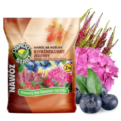 KALINOVA Dünger für Heidelbeeren 2kg - Blumendünger - Herbstdünger für Hortensien, Obststräucher, Koniferen, Heidelbeeren, Azaleen, Erika, Blaubeeren - Pflanzendünger - Obstdünger - Beerendünger