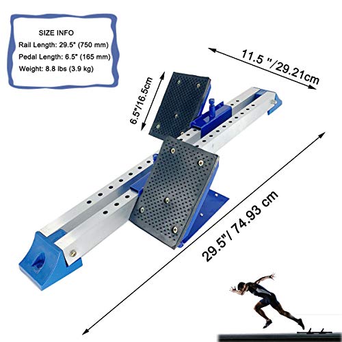 Hotstore Starting Block, Athletics Scholastic Starting Block, Multi-Function Starting Block Aluminum Suitable For Plastic Runway Cinder Track #TOP2