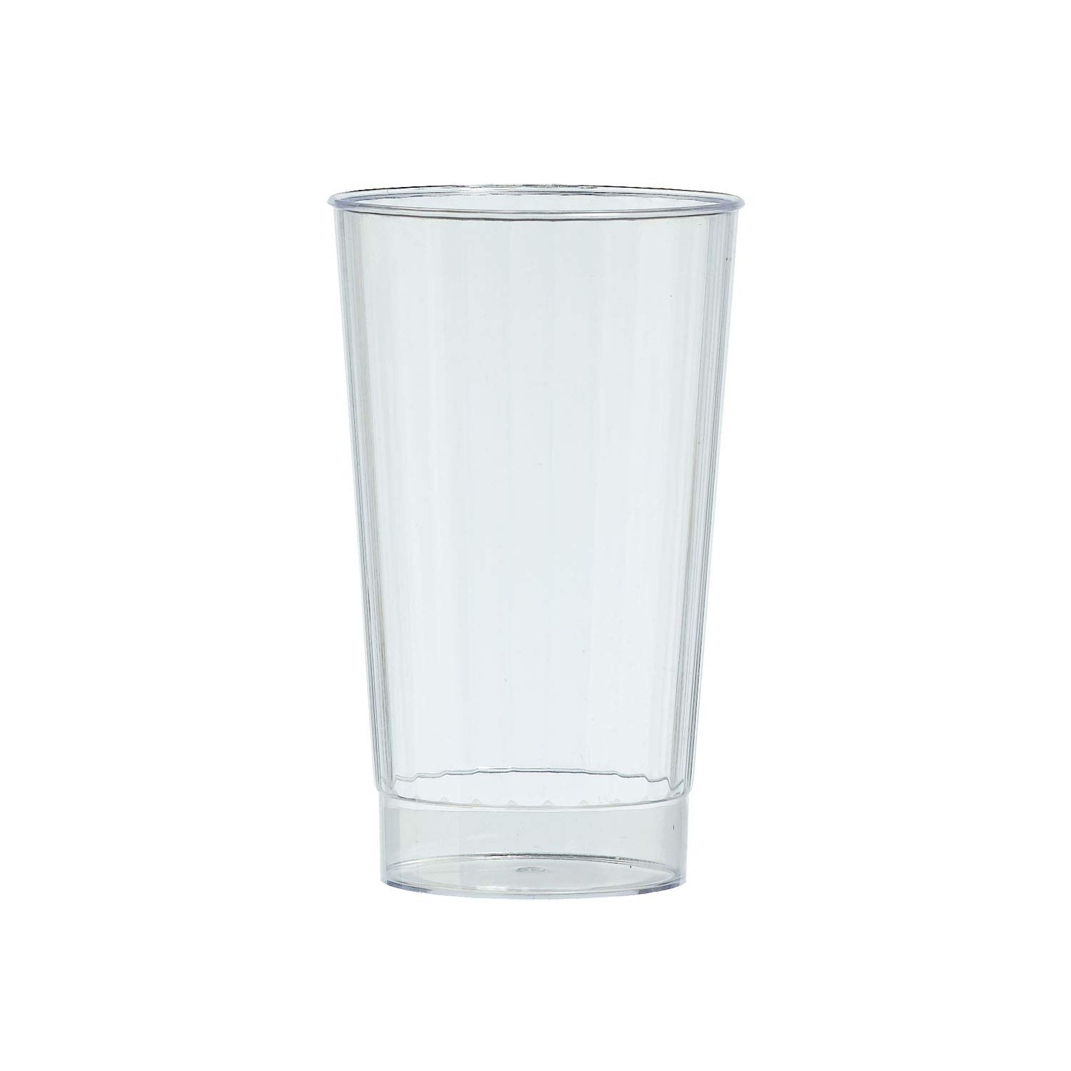 Elegant Clear Premium Plastic Tumblers - 16 oz. (Pack of 16) - Perfect for Parties, Weddings & Events