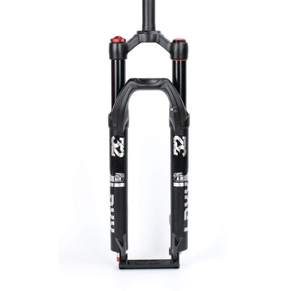 AZQOHMIS Bike Suspension Fork,29 inch MTB Bicycle Suspension Fork,Mountain Bike Straight Steerer Front Fork,Cycling Front Suspension Fork,Manual Lockout,Travel 120mm,Orange-B