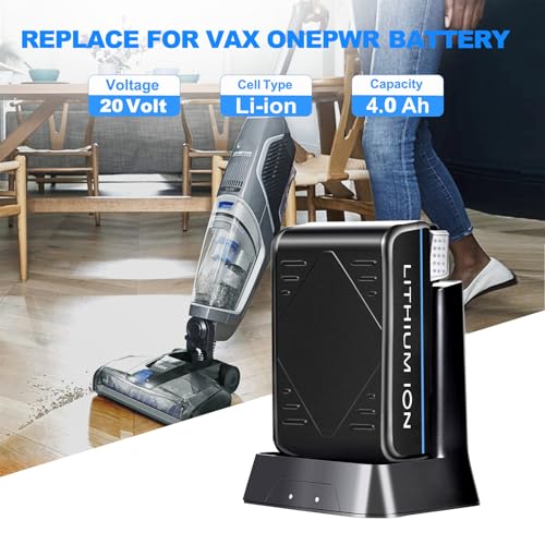 Image of 4.0Ah 20V Replacement Battery for Hoover ONEPWR,Compatible for BH15030 BH25030 BH25040 BH15260PC Hoover ONEPWR Vacuum Cleaner