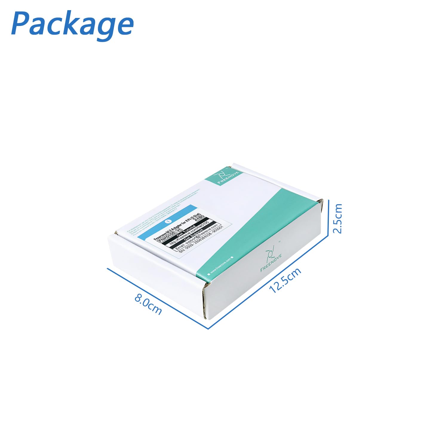 Freenove Dual M.2 NVMe SSD HAT for Raspberry Pi 5, M.2 Adapter AI HAT 2 Slots NAS RAID Kit, Solid State Drive Size 2230 2242 2260 2280, PCIe 2.0 Max Speed 500 MB/s, Detailed Tutorial