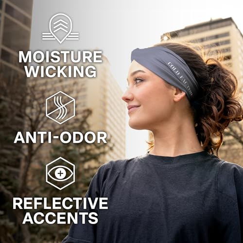 Image of COLD FACTOR Cooling Headband for Women and Men - UPF 50+ Advanced Evaporative Comfort, Instant Cooling Sweatband for Outdoor Sports, Fitness, Yoga, Hiking, Running, and Workout