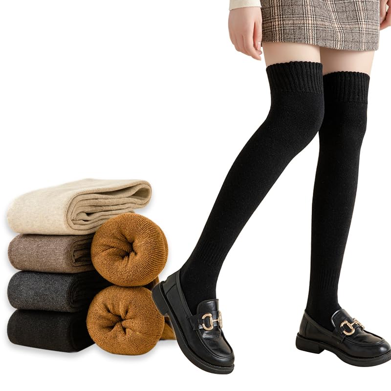 Calcetines Largos Blancos 3 Pares De Calcetines Largos Hasta La Rodilla Para Escuela - Algodón, Colores Sólidos, Unisex Camiseta Real Madrid Kroos