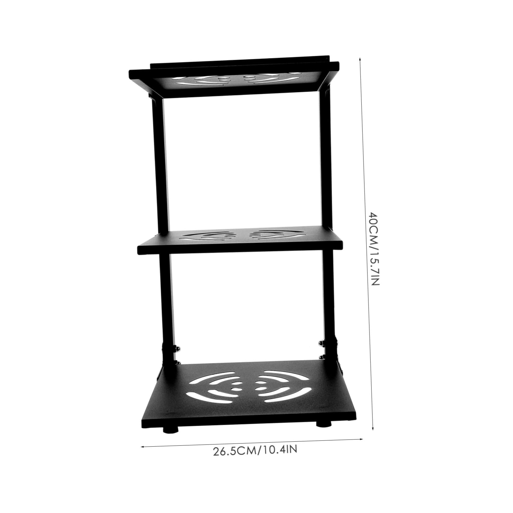 Toyvian Organizzatore Pentole Verticale in Acciaio al Carbonio Nero a 3 Livelli Spazio Regolabile e Alta Capacità, per Armadio o Sotto Lavabo in Cucina