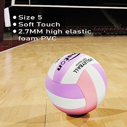 Image of Senston Volleyball Official Size 5 - Waterproof Indoor /Outdoor Soft Volleyball for Beach Play, Game,Gym,Training
