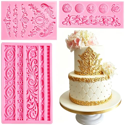 3-Piece Vintage Curlicue Molds