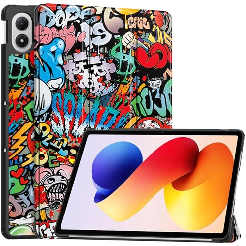 Image of ProElite Case Cover for Xiaomi Redmi Pad 2 Pro 12.1 inch Case, Slim Trifold Flip case Cover for Xiaomi Redmi Pad 2 Pro 12.1 inch Tablet [Auto Sleep Wake Feature], Hippy