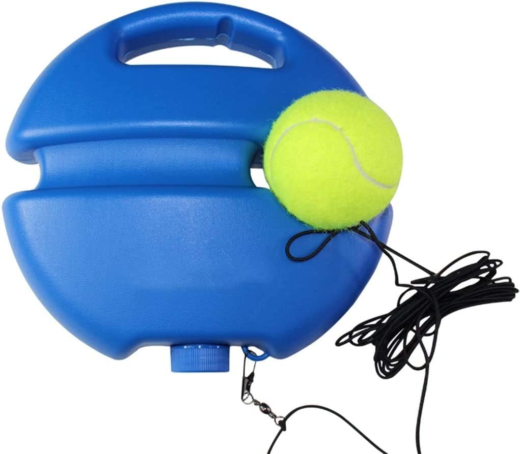 Lucky99 Tennis Trainer Rebounder Ball, Fill & Drill Practice Training Tool, Sport Exercise Base with Rope for Self-Study Rebound Player (Blue)