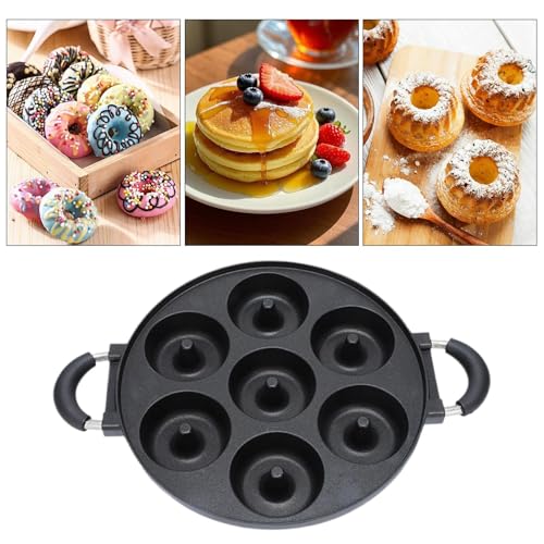 Molde para donuts de aluminio antiadherente con 7 cavidades para reposteria 5
