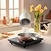 CIARRA Portable Range Hood, Desktop Range Hood with 2 Speed Exhaust Fan, Detachable Aluminum Filter, Large Oil Collection Cup, Portable Kitchen Exhaust Fan for Indoor BBQ, Hot Pot