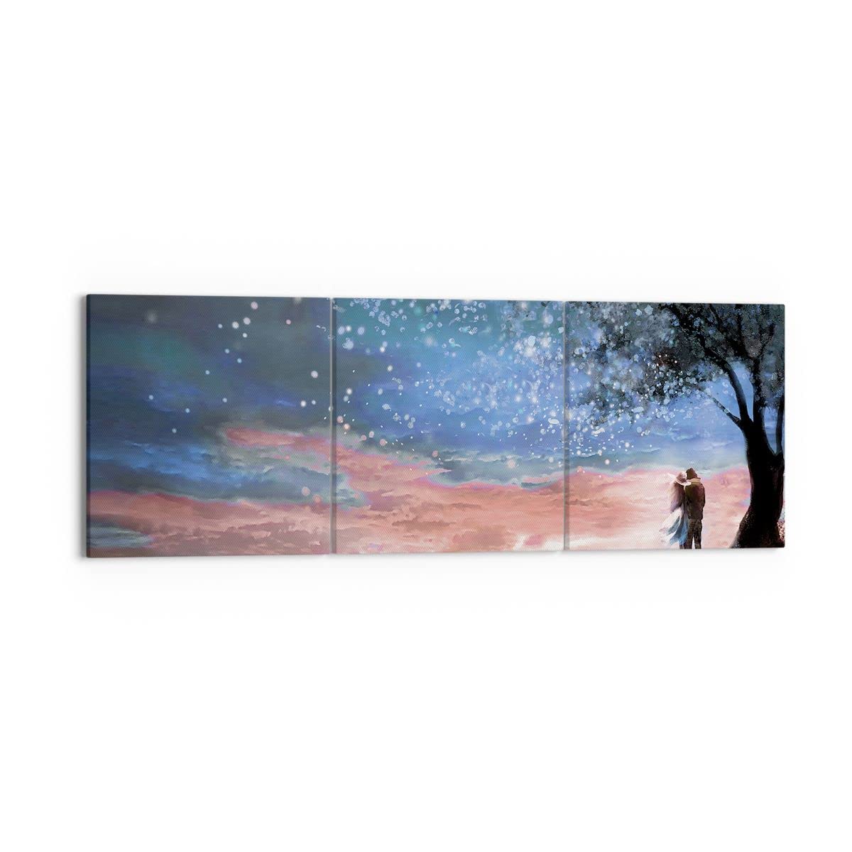 ARTTOR Bilder auf Leinwand 150x50cm Wandbild Landschaften Menschen - 4800