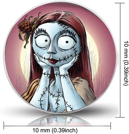 Pendientes de acero inoxidable quirúrgico 316L de Jack Skellington marca SIISPRI 3