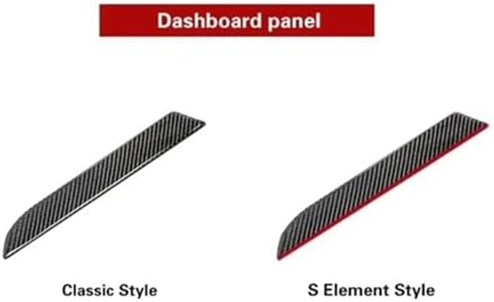 Wivplex Wykończenie panelu zmiany biegów naklejki samochodowe, dla A4 B8 2009-2016 4 szt. na drzwi z włókna węglowego pokrywa drugi dla pilot deska listwa ozdobna deski rozdzielczej samochodu(BLACK F)