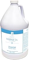 MasterMassage SpaMaster Essentials Unscented Massage Oil 1 Gallon - Paraben-Free, Nut-Free, Water-Soluble Glide for Pros & Home Use