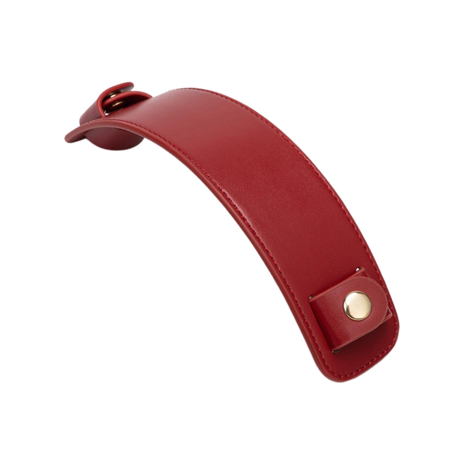 Leather Shoulder Strap Pad Wide Replacement for Satchels Handbag Laptop Case dark red-image-27