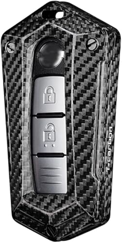 Miniatura 10 de Cubierta elegante de la caja de la llave del mando a distancia de la fibra de carbono para Nissan Infiniti GTR 370Z Q50