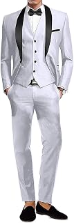 Groom Tuxedos Groomsmen Best Man Blazer Mens Wedding Suits 3 Pieces