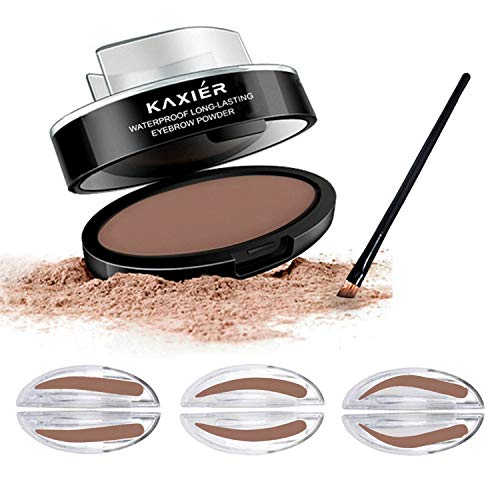 Turelifes Sello impermeable para cejas, en polvo, cejas perfectas, sello en polvo, forma delicada