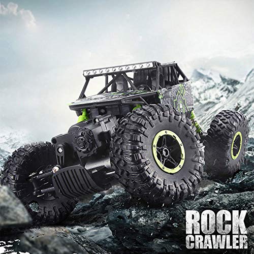 Szjjx Remote Control Car 2.4Ghz Rc Cars 4Wd Powerful All Terrains Rc Rock Crawler Electric Radio Control Cars Off Road Rc Monster Trucks Toys With 2 Batteries For Kids Boys Girls Green #TOP2