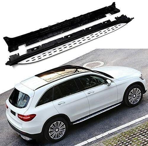BAFLY 2 pièces Marchepieds Latéraux Barres pour Mercedes GLC Coupe 2016-2021, Latérales Marchepied Voiture Auto Latérale Pédales Marchepieds Support Protection