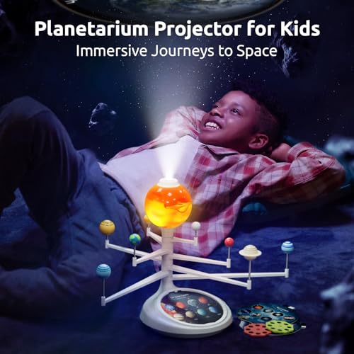 Science Can Solar System for Kids, Interactive Talking Solar System Model, STEM Planetarium Projector with 8 Planets, Space Toys Gift for Age 6-12 Boys & Girls, Classroom & Home Astronomy Learning by Science Can - Image 2