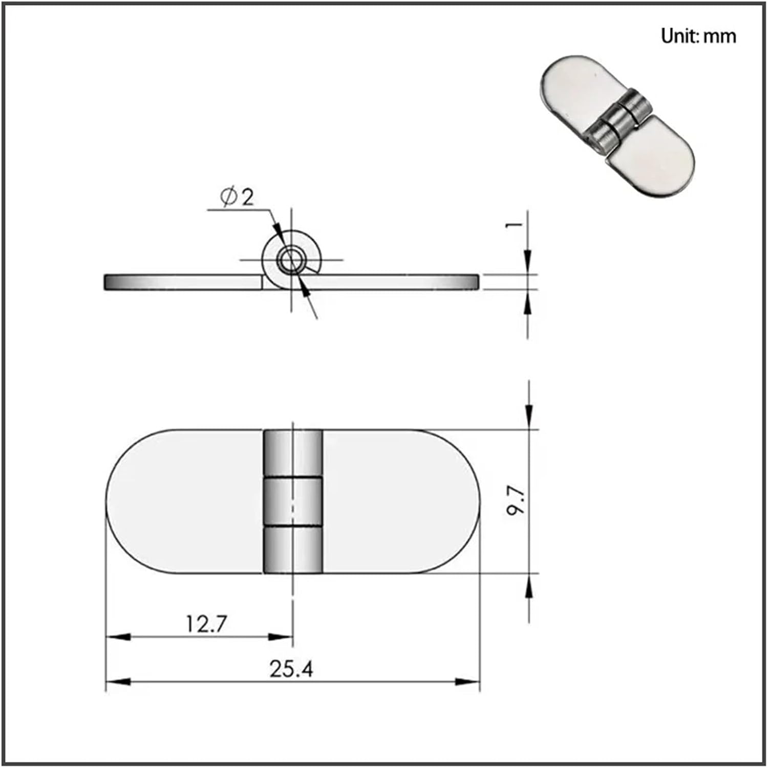 304 Stainless Steel Circular Non Perforated Small Hinge Industrial Welding Door 1Pcs