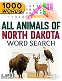 All Animals of North Dakota — Word Search: Large Print