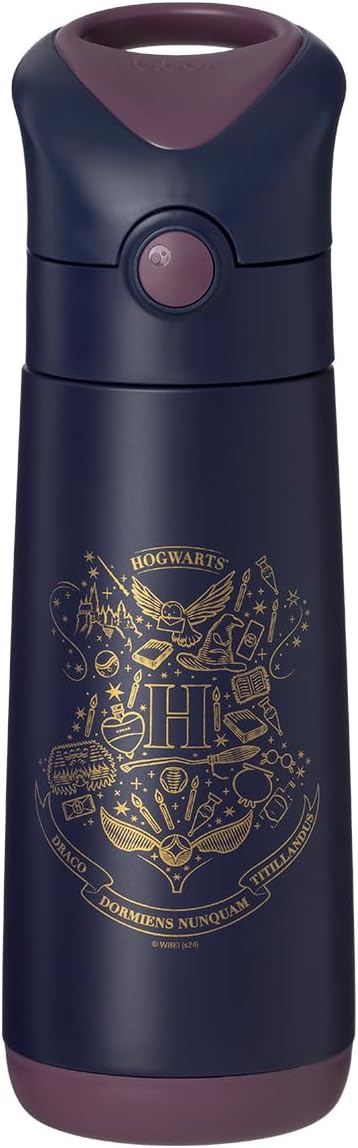 Harry Potter by b.box Water Bottle, Leak-Proof Tumbler with Lid & Straw for Travel - Harry Potter, 500 ml Capacity - Image 4