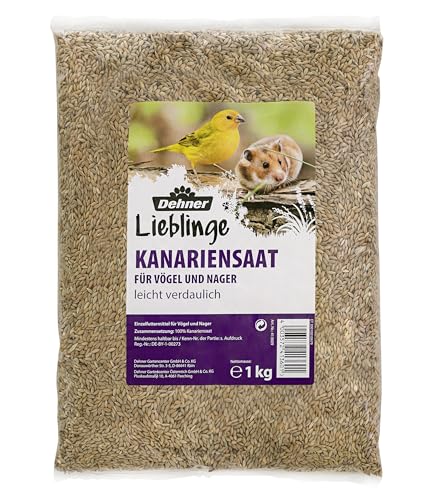 Dehner Lieblinge Vogelfutter, Kanariensaat leicht verdaulich, auch für Nager geeignet, 10 x 1 kg (10 kg)