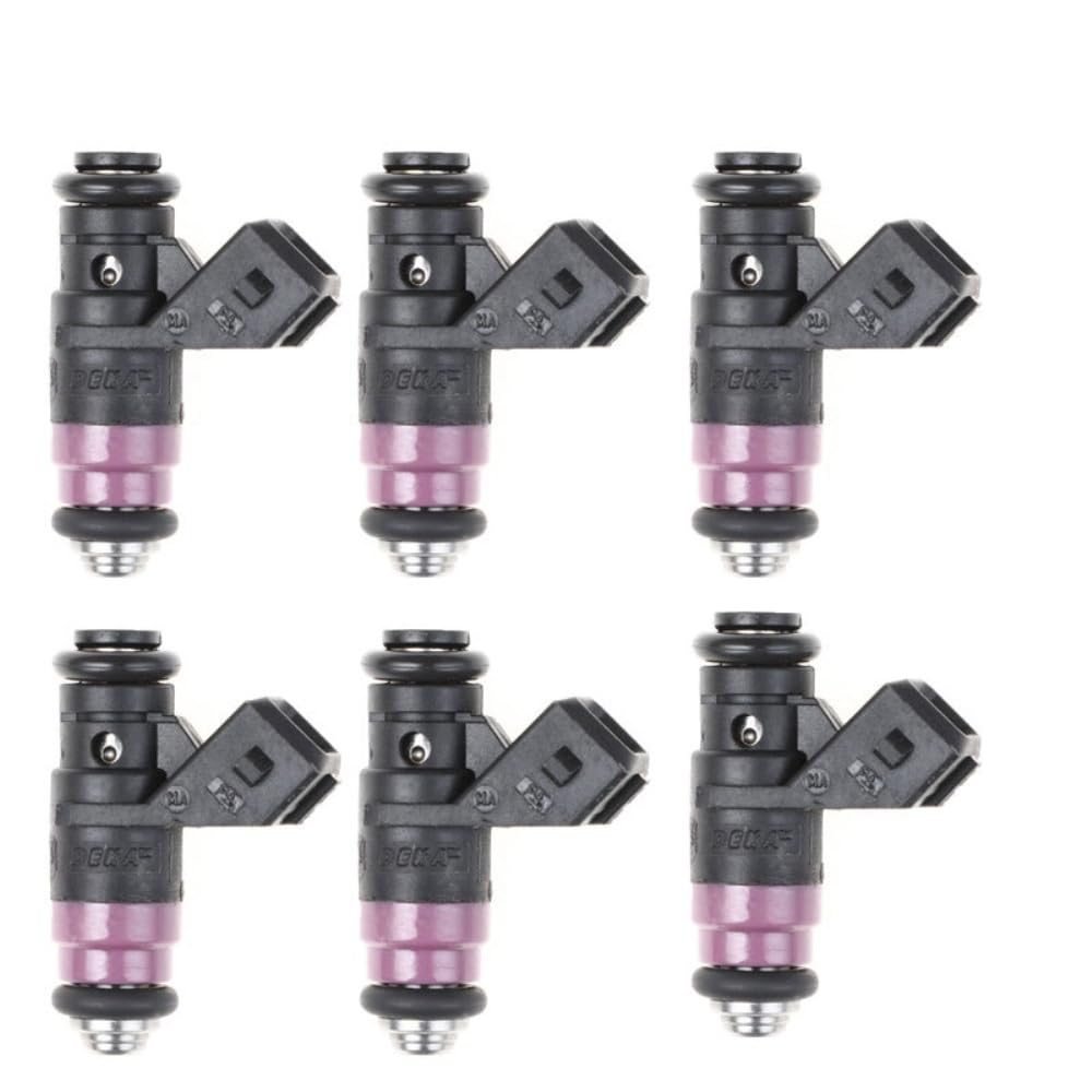 Bcdskzavu 6Pcs Injector Fit For 1.6 16V 31 T. Km Replacement Nozzle Injection Petrol H132259 8200132259
