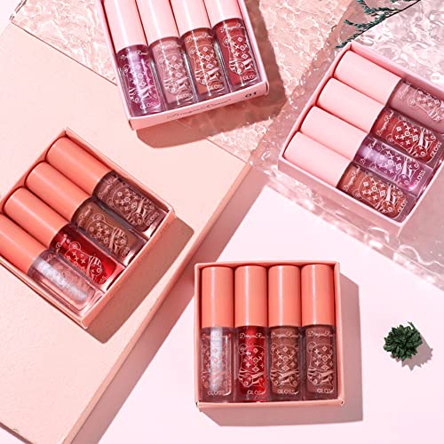 Yibaby 8 Colors Tinted Lip Gloss Set Hydrating Lip Glow Oil Plumping Lip Moisturizing Transparent Lip Care Oil Shiny Jelly Lip Gloss For Women And Girls #TOP6