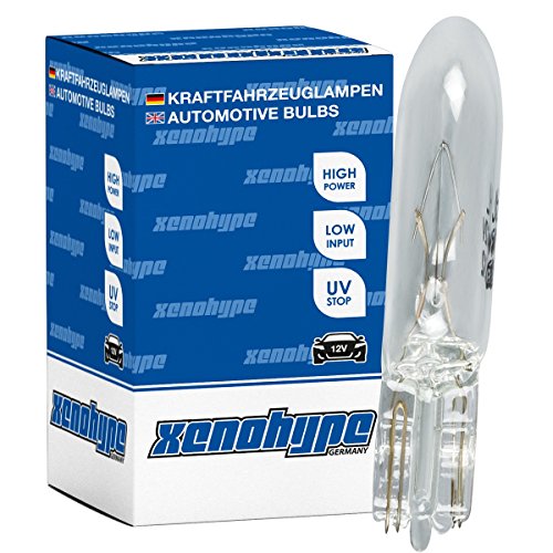 XENOHYPE 10x Premium Glassockellampe T5 W2x4.6d 12V 1,2 Watt W1,2W XENOHYPE 10x Premium Glassockellampe T5 W2x4.6d 12V 1,2 Watt W1,2W