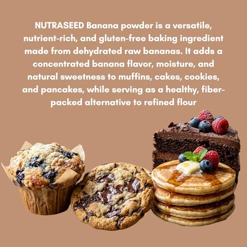 Image of NutraSeed Banana Powder | 250g | Kerala Nendran Bananas | 100% Natural Raw Banana Powder | No Added Sugar or Preservatives