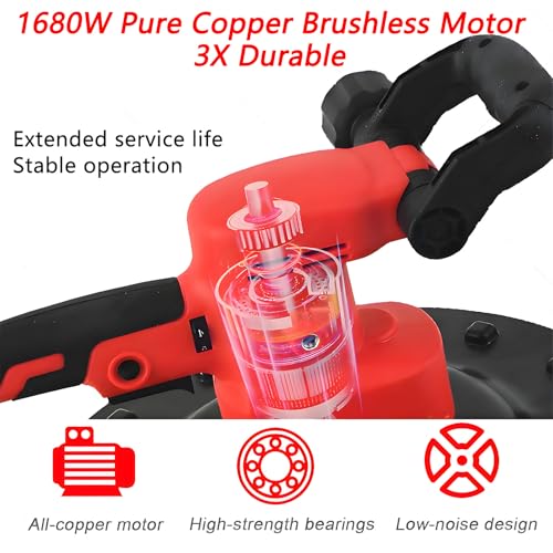 Akku-Betonkelle 1680W bürstenloser Motor 6-Gang 380mm für Zementmörtel – Bild 3