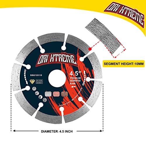 Image of 4.5 Inch Diamond Saw Blade 3Pcs, General Purpose Segmented Blade