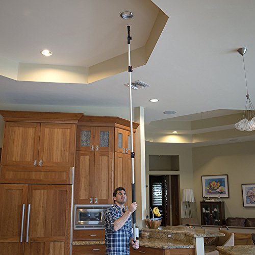 STAUBER Best Bulb Changer with Pole - Includes The STAUBER"Quick-Lock" Light Bulb Changer Extension Pole - Extends from 5 to 12 Feet - (Large Suction, 12 Feet) - Thumbnail 7