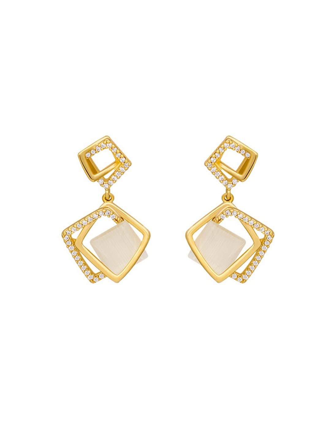 Yellow Chimes Earrings for Women and Girls Drop Earrings for Girls | Gold Toned Crystal Studded Geometric Designed Drop Earrings | Birthday Gift for girls and women Anniversary Gift for Wife (B0BPPMBZK8) Amazon Price History, Amazon Price Tracker