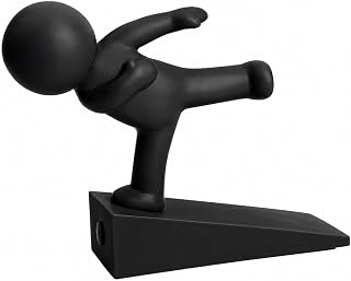 Cute Door Stop, Decorative and Sturdy, 1 Pack, Black