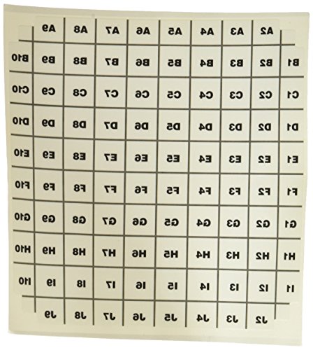 Camlab. Plásticos RTP/100 cajas de almacenamiento, 100 unidades, rejillas autoadhesivas de repuesto (Pack de 10) Cover