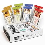 Presteez Gut Health Protein Bars 50g Variety Pack - No Added Sugar, No Sweeteners, Minimally Processed Healthy Snacks, Gluten Free, Prebiotics, High Fibre & Vitamin C,10g Protein, 8 Pack
