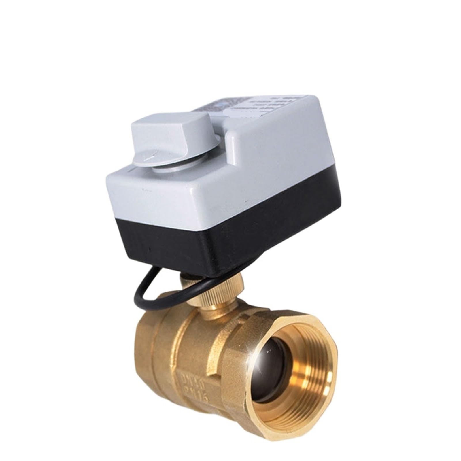Valvola a sfera in ottone da 1/2" 3/4" 1" Valvola a sfera motorizzata Valvola a sfera di controllo a 2 vie a 3 fili con interruttore manuale(1")