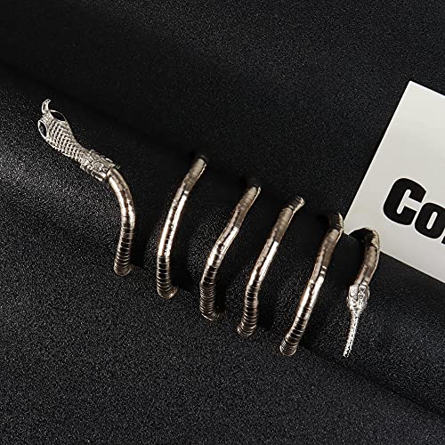 Pulseira de cobra feminina dourada dobrável gargantilha de cobra brilhante colar de animal gótico jo