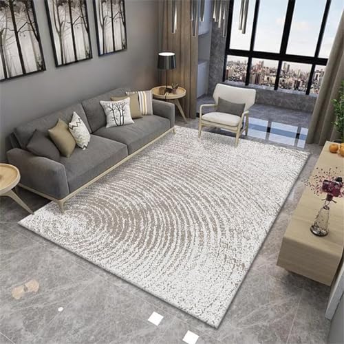 Tapis de canapé lavable gris pour un salon propre et moderne