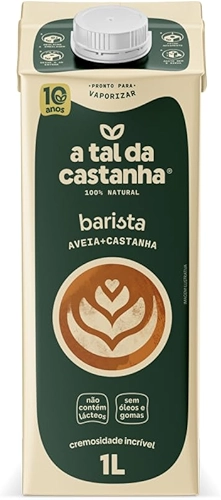 A Tal Da Castanha Bebida Vegetal Aveia e Caju Barista, 1L