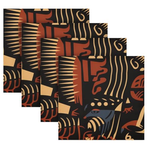 Servilletas de Tela con Patrón Africano 6pz 50x50 cm miniatura 7