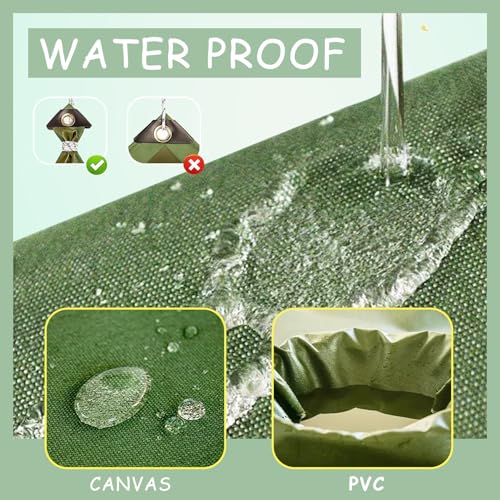 Lona verde impermeable para suelo y protección de exterior en varias medidas 4