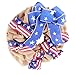 Generic Patriotic Independence of The Garland Festive Mesh Door for Home Decoration, Non Woven Fabric Last July 4 of July for All Occasions (Photo Color)